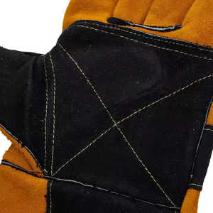 High Quality Leather Kevlar Liner Heat-Resistant Welding Work <b>Gloves</b> Fire Resistant Customizable Color MIG/TIG Welder <b>Gloves</b> - Product Image 4
