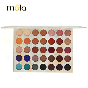 Palette de fards à paupières marbrés 35 couleurs, professionnelle, minérale, mate et scintillante, imperméable, haute pigmentation, maquillage pour les tons de peau foncés - Product Image 2