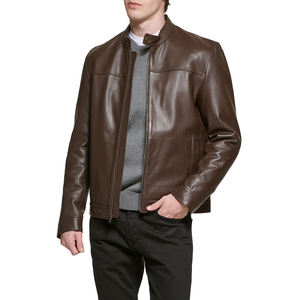 Crocodile skin Men's <b>Leather</b> <b>Jacket</b> Autumn <b>Winter</b> Fashion <b>Jackets</b> For Men Solid Color Zipper <b>Leather</b> Casual <b>jacket</b> for men - Product Image 3