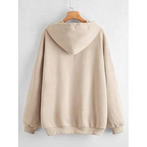 Sudadera con capucha y cremallera para hombre al por mayor, estilo oversize, ropa urbana elegante, cómoda, informal, básica, mezcla de algodón - Product Image 6