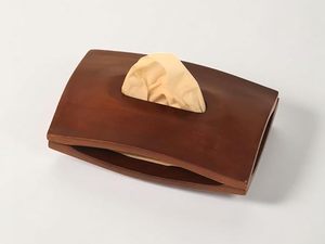 Handmade Square Wooden Tissue <b>Box</b> Cover Wabi Sabi Natural Wood Finish Tabletop Desk Organizer - Product Image 1
