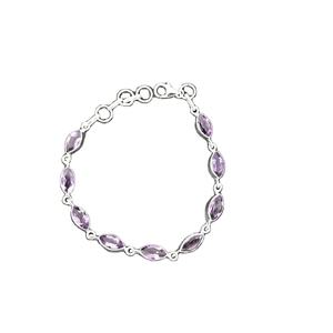 Handmade <b>Amethyst</b> Gemstone <b>Bracelet</b> 925 Sterling Silver <b>Bracelet</b> for Women - Product Image 1