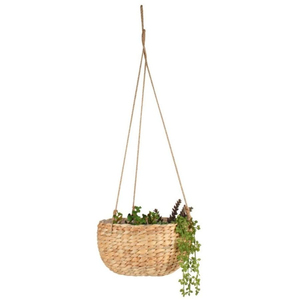 Handmade Eco Friendly Jute Rope Hanging <b>Planter</b> Woven Plant Basket With <b>Plastic</b> Liner Style Decorative Flower <b>Pot</b> Holder - Product Image 5