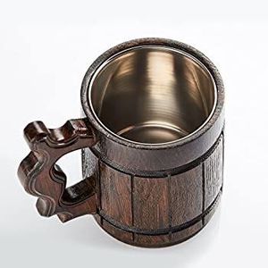 Verre à bière classique en bois - Product Image 5