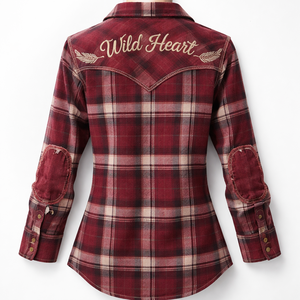 Wholesale Custom <b>Plaid</b> Flannel <b>Shirts</b>-Premium Quality for Women | OEM Supplier Factory Direct Labels Front Breathable Quick Dry - Product Image 2