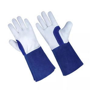 Guantes de Soldadura de Cuero Vacuno y Piel de Vacuno Reforzada, Resistentes a Chispas y Llamas, para Bomberos, Jardinería y Protección de Manos - Product Image 2