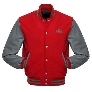 Durable <b>Leather</b> Sleeves Letterman <b>Jacket</b> With Smooth Finish Construction Winter <b>Jacket</b> For Casual Outfits - Product Image 1