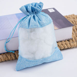 ถุงใส่เครื่องประดับขนาดเล็กที่เป็นมิตรกับสิ่งแวดล้อม ทำจากผ้าปอกระเจา สำหรับบรรจุภัณฑ์ค้าปลีกที่ยั่งยืน - Product Image 5