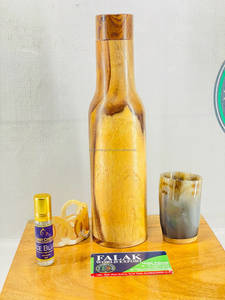 Termo de Bambú Hecho a Mano, Ecológico y Hermético, Botella de Agua Aislada al Vacío, Taza de Viaje con Tapa - Product Image 5