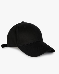 Gorra de Béisbol Negra de 6 Paneles, Unisex, Ajustable, de Color Sólido, de Hilo de Algodón, Estilo Casual - Product Image 2