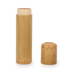 <b>Bamboo</b> tube box sustainable dental floss <b>container</b> great deal storage boxes natural lidded tubes - Product Image 1