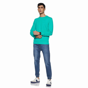 Sweat-shirt à col rond pour homme, en mélange de coton, tissu doux et respirant, coupe classique, manches longues, confortable, vêtement décontracté - Product Image 3