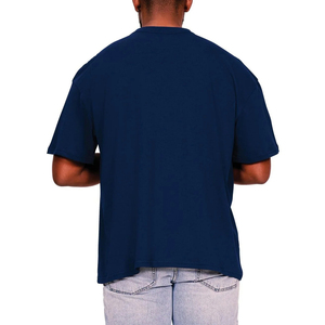 Camiseta de Manga Corta para Hombre, Cuello Redondo, 100% Algodón, Tejido Personalizado de Alta Calidad, Cómoda, Gruesa, Transpirable, Ecológica, Estilo Hip Hop - Product Image 2