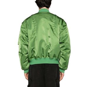 Venta al por mayor de moda personalizada hombres abajo chaqueta invierno grueso transpirable bombardero chaquetas de talla grande de color sólido ropa activa chaqueta de vuelo - Product Image 2