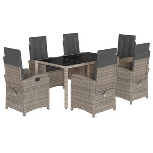 Conjunto de Comedor para Jardín en Gris Oscuro - Product Image 2
