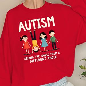Sudaderas con estampado de ángulo de Autismo para mujer, tejido de punto informal para personas autistas - Product Image 5