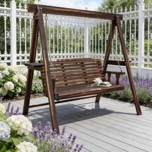 Sedia a Dondolo da Giardino in Metallo Contemporaneo per Soggiorno, Parco, Ristorante e Hotel - Product Image 6