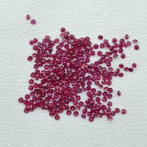 1.25mm IGI Certifié Naturel Mozambique Rubis À Facettes Rond Brillant Coupe Pierres Précieuses Rouge Rubis Pierre Précieuse Prix De Gros - Product Image 2