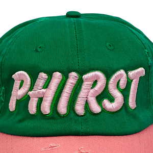 Gorra Deportiva PHIRST Verde y Rosa, Personalizada con Bordado, Ajustable, Unisex, de Béisbol, de Algodón Premium, Protección Solar, Fabricante OEM ODM - Product Image 6