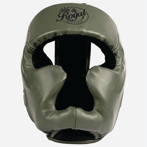 Boxing Helmet PU Leather and genuine Boxing <b>Head</b> Guard <b>Head</b> Protector Royal <b>Head</b> Gear - Product Image 1