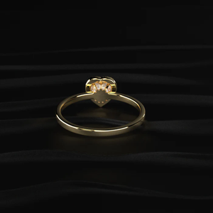 Elegante Anillo de Diamante Cultivado en Laboratorio con Forma de Corazón de 1 Quilate, Anillo de Compromiso Romántico para Mujer, Joyería Nupcial de Lujo, Regalo de Aniversario Especial - Product Image 4