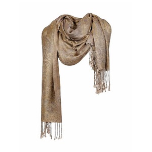 Chal de Diseño para Mujer, de Cachemira, Seda y Modal, Estilo Jamawar, Suave, Ligero, Tejido Premium, Ultra Suave y Elegante, para Fiestas - Product Image 1