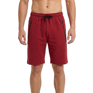 Shorts de sport décontractés pour hommes avec logo personnalisé, en coton écologique, séchage rapide, respirants, avec cordon de serrage et taille élastique - Product Image 4