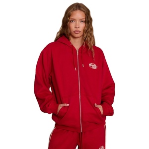 Sweat à capuche décontracté pour femme, personnalisé, hiver, logo sur le devant, grande taille, confortable, ample, polaire, 100% coton, coupe-vent - Product Image 1