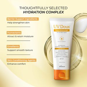 Crème hydratante pour le visage UV Doux pour tous types de peaux |   Hydratation légère et non grasse avec Aquaxyl et émollients |   100g - Product Image 4