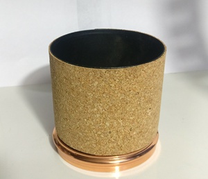 <b>Cork</b> Candle <b>Jar</b> With Rose Gold Lid - Product Image 2