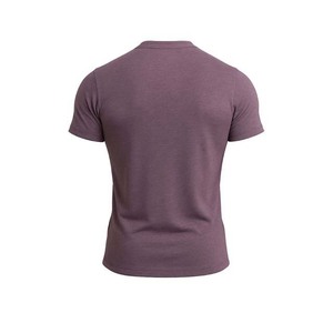 T-shirt en jersey de coton 100% pour homme, couleur unie, col rond, manches courtes, coupe classique, style décontracté, uni - Product Image 5