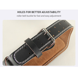Ceinture de musculation en cuir à levier pour haltérophilie, support lombaire personnalisé, protection de la taille, vente chaude - Product Image 6