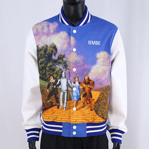 Vestes universitaires pour hommes à boutons pression, tendance, avec logo personnalisé, vestes universitaires épaisses, broderies chenille, patchs, vestes d'hiver en laine - Product Image 1