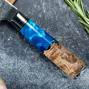 Cuchillo de Chef Profesional de Acero de Damasco para Cocina, Hoja de Alto Rendimiento para Cortar Carne, Verduras y Frutas - Product Image 3