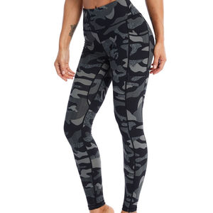 Wholesale Women's High Waist Quick Dry Seamless Spandex/Nylon Compression <b>Leggings</b> Eco-Friendly Tummy <b>Control</b> Yoga Active Solid - Product Image 3