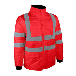 Veste de sécurité haute visibilité réfléchissante à capuche pour usage industriel, haute visibilité, imperméable, respirante, 100% polyester, protection contre le feu - Product Image 1