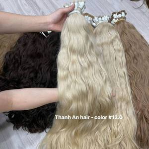 [Top Quality] Raw Vietnamese Hair Natural Wavy Bulk Double Drawn Machine Weft Thanhanhair Mink Quality Remy <b>Russian</b> Straight - Product Image 5