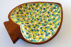 NEHA ENTERPRISES NE-165 Modern Wood Enamel Coated Eco-Friendly Food Serving <b>Platter</b> Snack Tray Meal Presentation Board Breakfast - Product Image 2