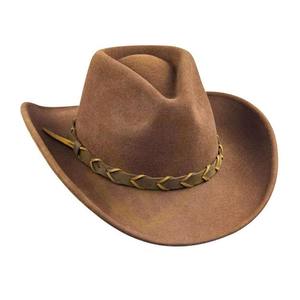 Chapeau de cowboy en cuir pour l'équitation, ajustement réglable, haute qualité, équestre, décontracté, unisexe, rayé - Product Image 2