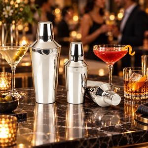 Juego de Coctelera de Metal Moderno y Ecológico de Alta Calidad, Capacidad de 500 ml, 2 Piezas, para Bartenders Profesionales en el Hogar, MAYUR EXPORTS - Product Image 5