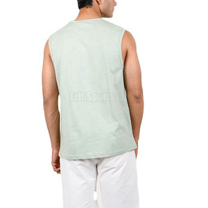 Débardeur de sport respirant et à séchage rapide pour hommes, vente en gros, prix bas, sans manches, pour l'entraînement - Product Image 2