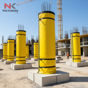 Lámina de Curado de Concreto RCC de Calidad Industrial, Estabilizada con UV, Impermeable, para Construcción de Edificios y Protección de Columnas - Product Image 6