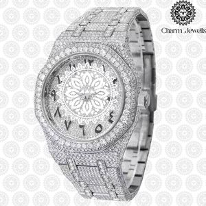 Reloj de Cristal para Mujer Charm Jewells, Analógico de Cuarzo, Caja de Acero Inoxidable, Correa de Silicona, Esfera Poligonal de 38 mm, Estilo Lujoso y Moderno - Product Image 4