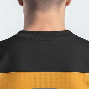 Camiseta de fútbol americano de malla para hombre, 100% poliéster, camisetas de fútbol americano con cuello en V para hombre - Product Image 5