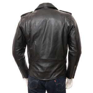 Veste en cuir noire pour homme de qualité supérieure, coupe-vent imperméable, style streetwear, couleurs et tailles personnalisées pour l'hiver - Product Image 2