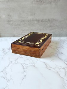 Coffret de rangement de luxe décoratif fait main pour bijoux, idéal pour chambre et salon - Product Image 5