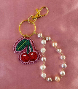 Vintage Classic Floral Beaded Eco-Friendly Hand Embroidered Decorative Key Holder <b>Keychain</b> Daily Use MULTI CRAFT - Product Image 3
