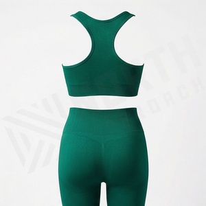 Conjunto de Yoga sin Costuras de Alta Calidad para Mujer, Hecho de Spandex y Poliéster, Ropa Deportiva para Gimnasio, Traje Deportivo para Mujer - Product Image 2