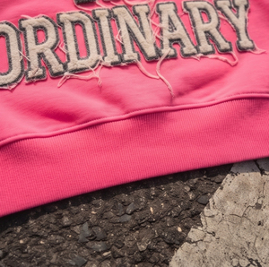 Sweat-shirts courts brodés effet usé pour femmes, col rond, hiver, style streetwear - Product Image 3