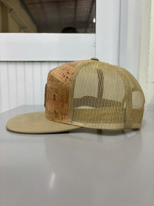 Gorra Trucker de Corcho Lisa de 6 Paneles con Malla y Cierre Ajustable, Unisex, Casual, de Verano, con Logotipo OEM Personalizado, Estilo Adulto - Product Image 2